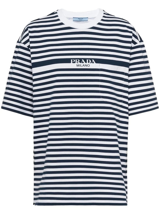 Striped Logo-Print T-Shirt