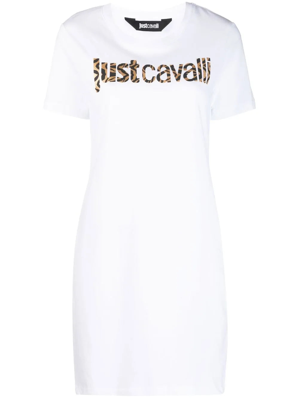 Animal-Print Logo T-Shirt Dress