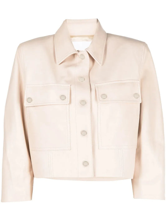 Cropped Leather Jacket