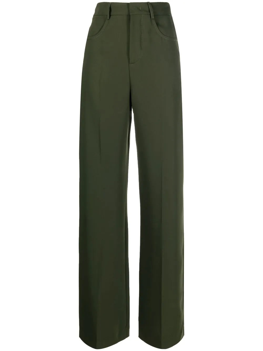 Straight-Leg Cut Trousers