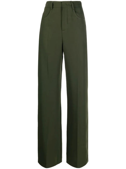 Straight-Leg Cut Trousers