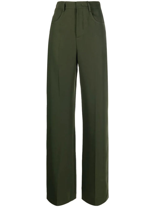 Straight-Leg Cut Trousers