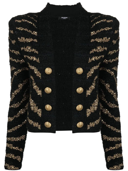 Striped Cardigan Coat