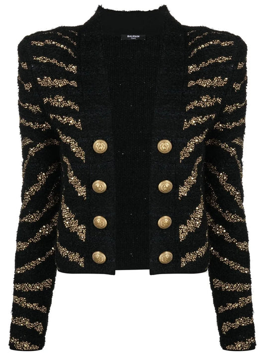 Striped Cardigan Coat
