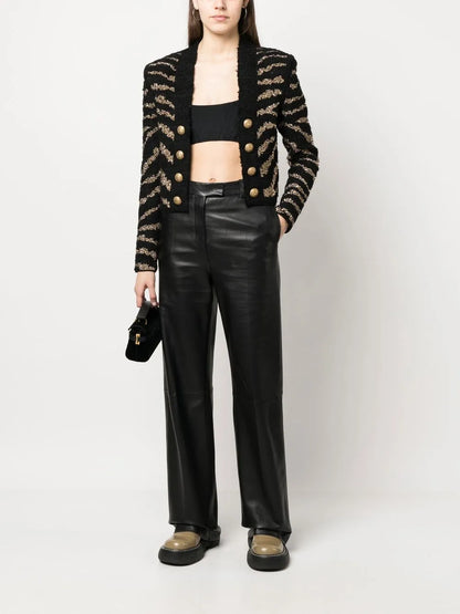 Striped Cardigan Coat