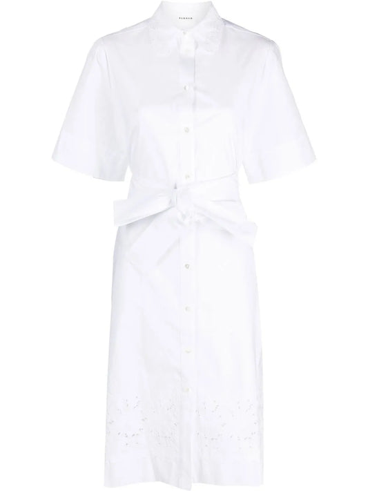 Floral-Lace Shirt Dress