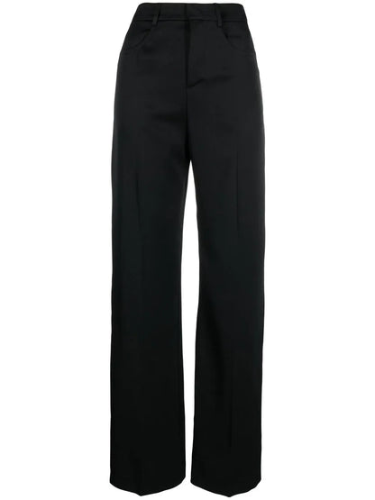 Straight-Leg Cut Trousers