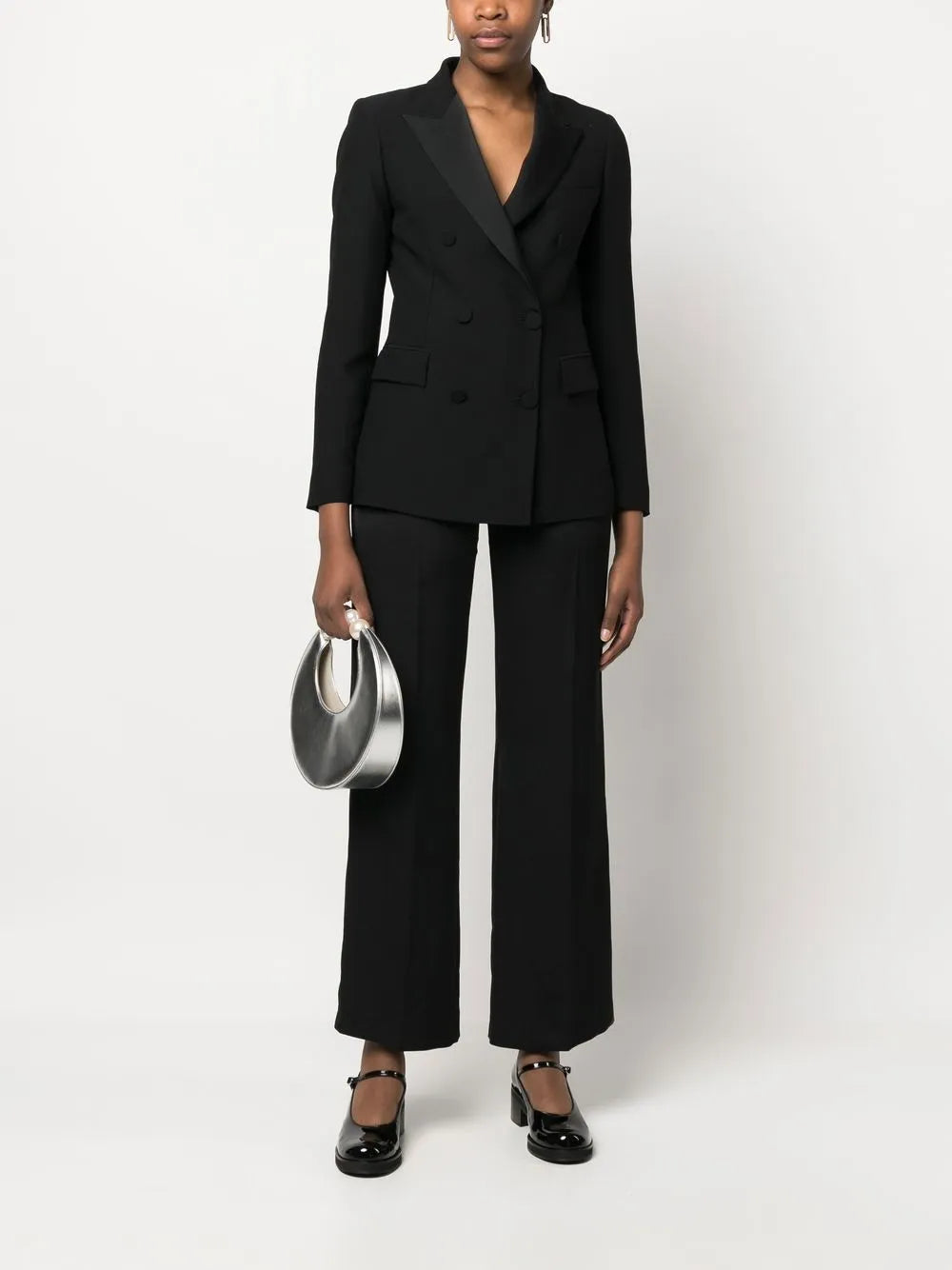 Straight-Leg Cut Trousers
