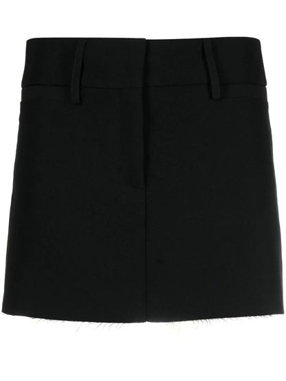 Concealed Front-Fastening Mini Skirt