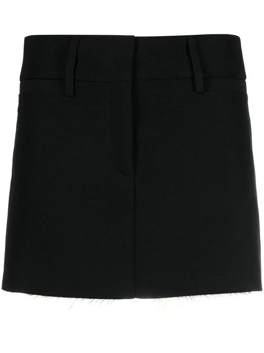 Concealed Front-Fastening Mini Skirt