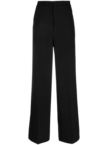 Overlapping-Panel Palazzo Pants
