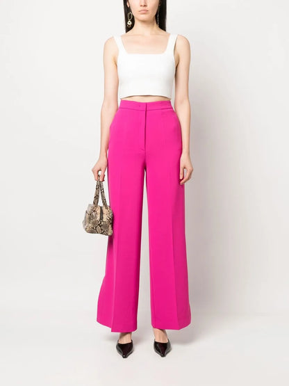 Overlapping-Panel Palazzo Pants