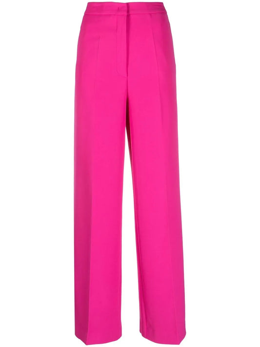 Overlapping-Panel Palazzo Pants