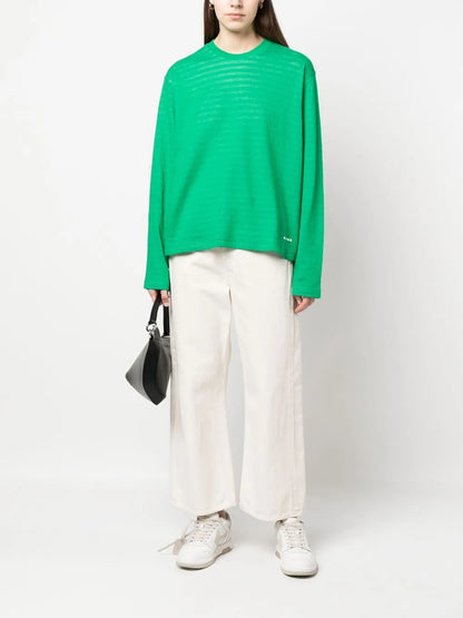 Long-Sleeves Cotton Sweatshirt