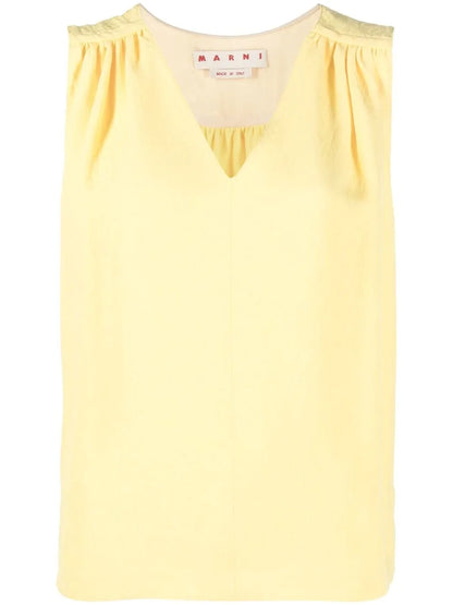 Jacquard Ruched Top