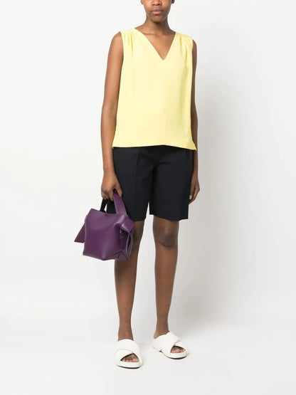 Jacquard Ruched Top