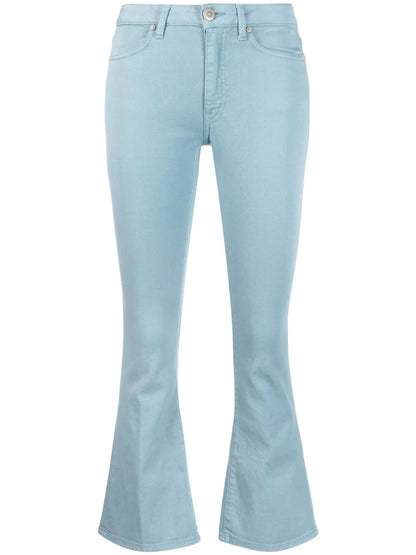 Logo-Patch Bootcut Jeans