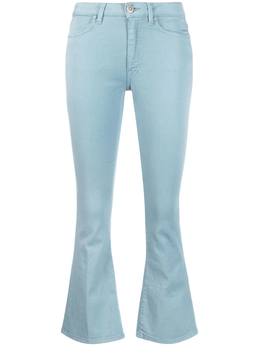 Logo-Patch Bootcut Jeans