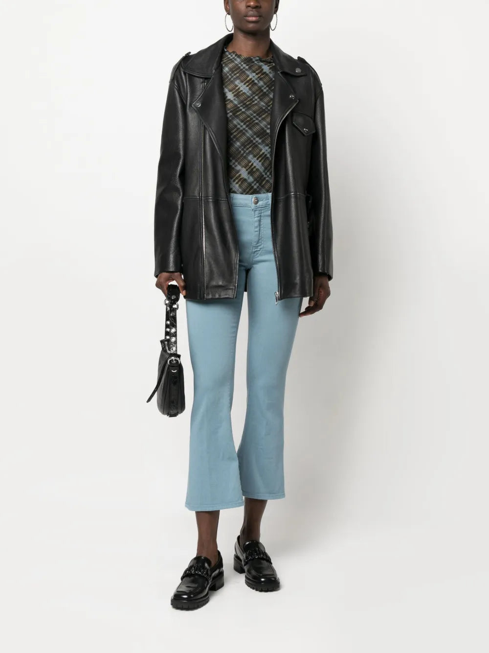 Logo-Patch Bootcut Jeans