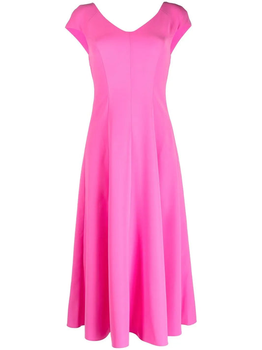 Cut Out-Back Midi Dress