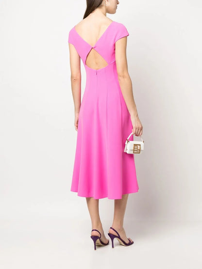 Cut Out-Back Midi Dress