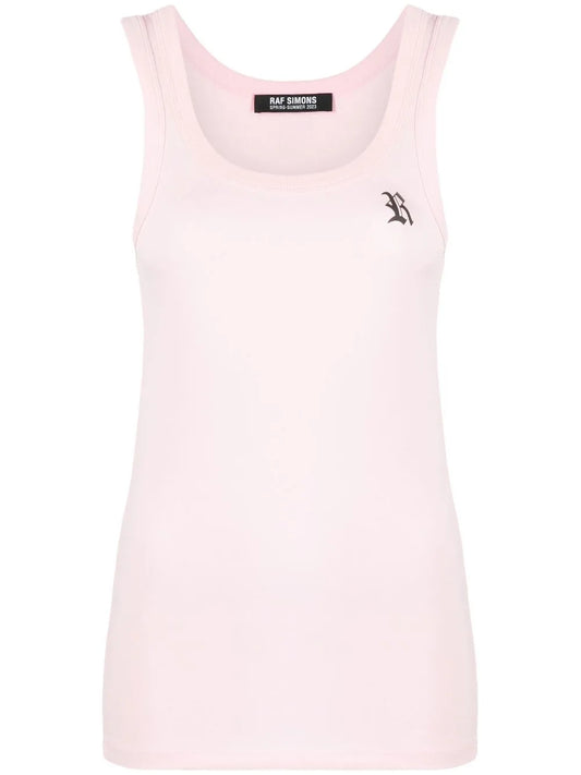 Logo-Print Cotton Tank Top