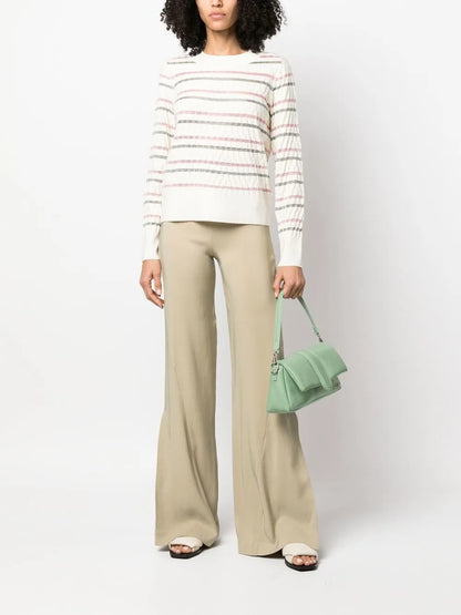 Double-Striped Knitted Sweater