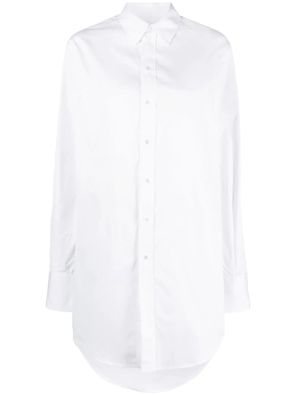 Long-Length Cotton Shirt