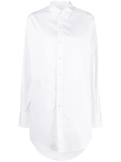 Long-Length Cotton Shirt