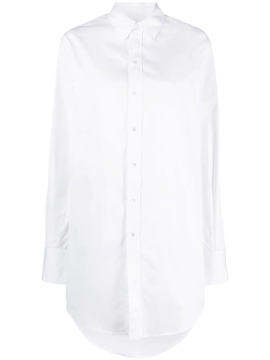 Long-Length Cotton Shirt