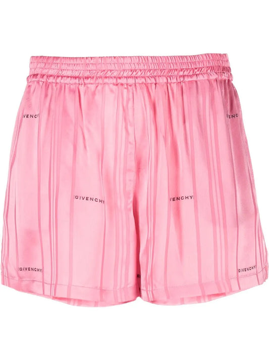 Satin-Finish Mini Shorts