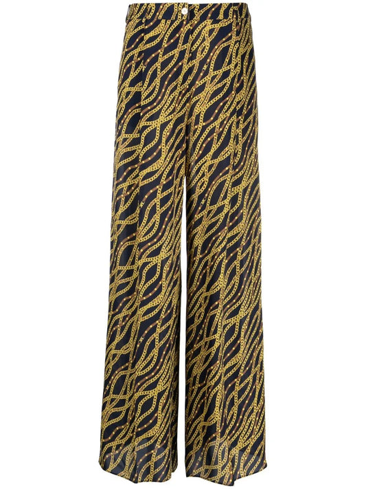 Mid-Rise Wide-Leg Trousers