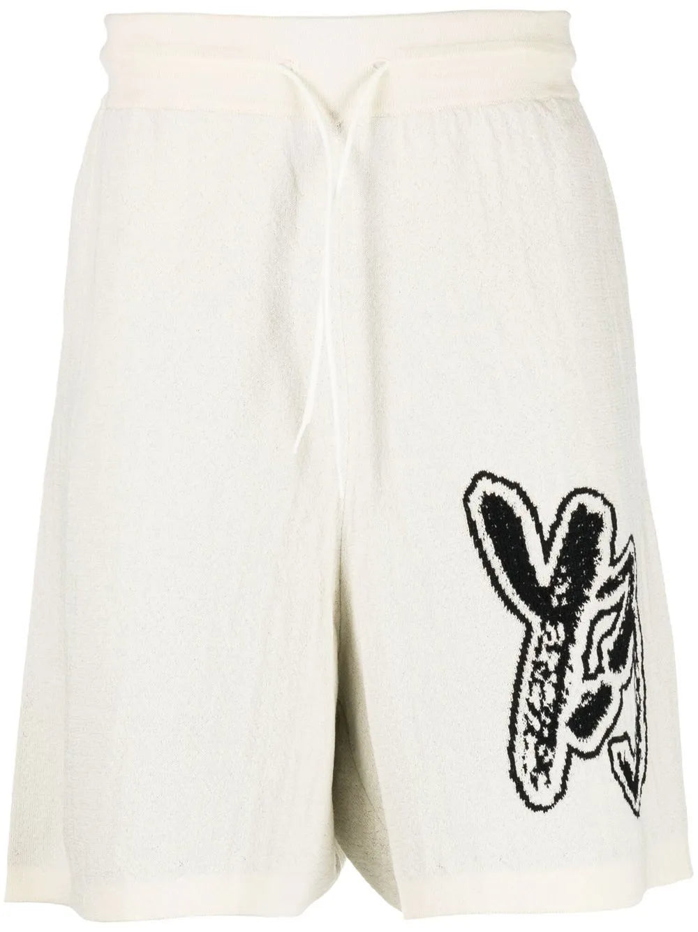 Intarsia-Knit Logo Bermuda