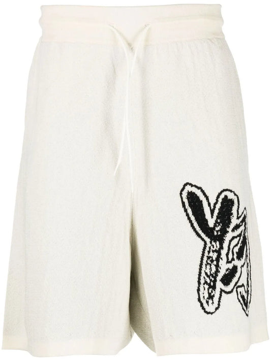 Intarsia-Knit Logo Bermuda