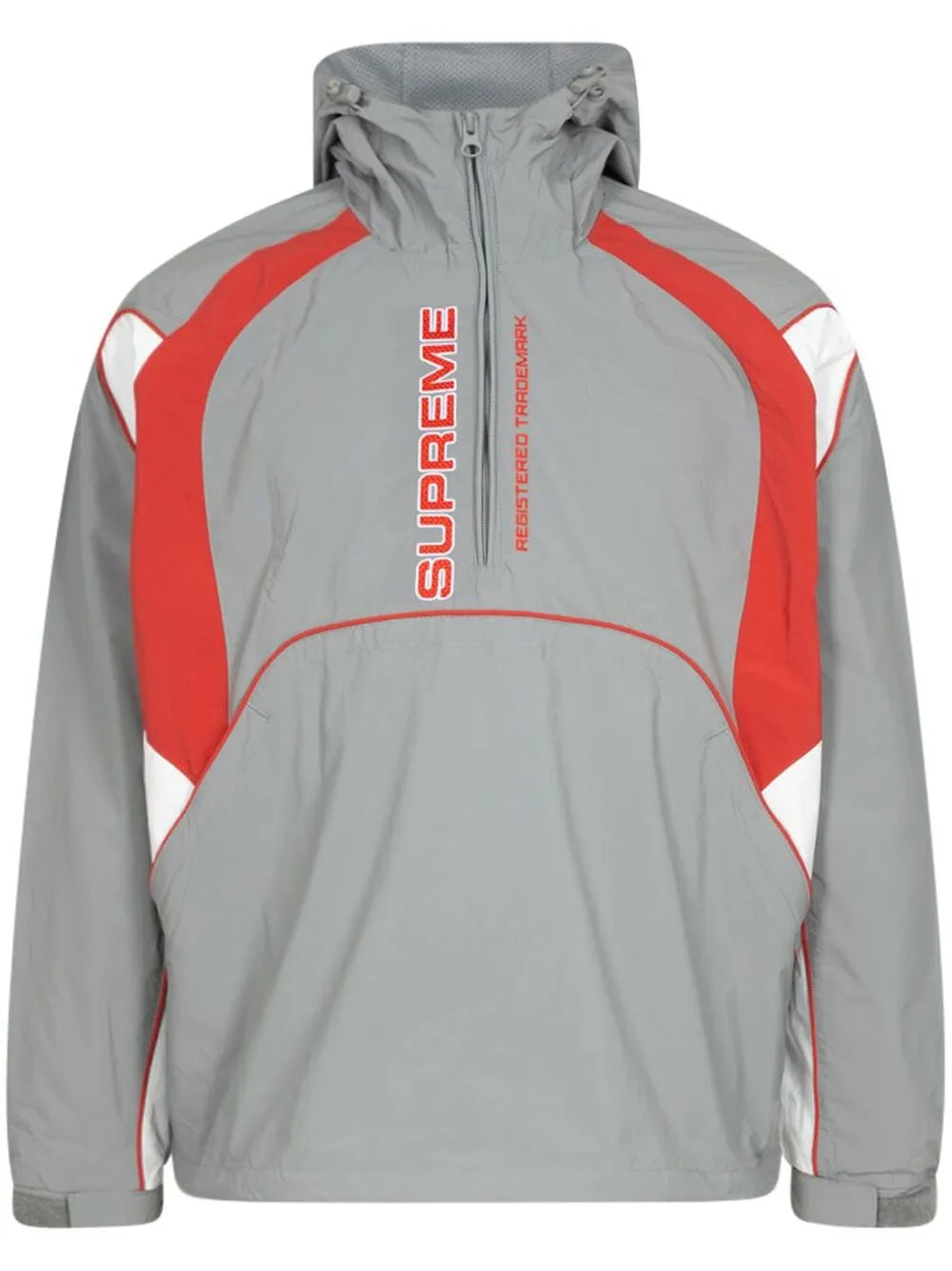 Panelled Half Zip Hooded Jacket