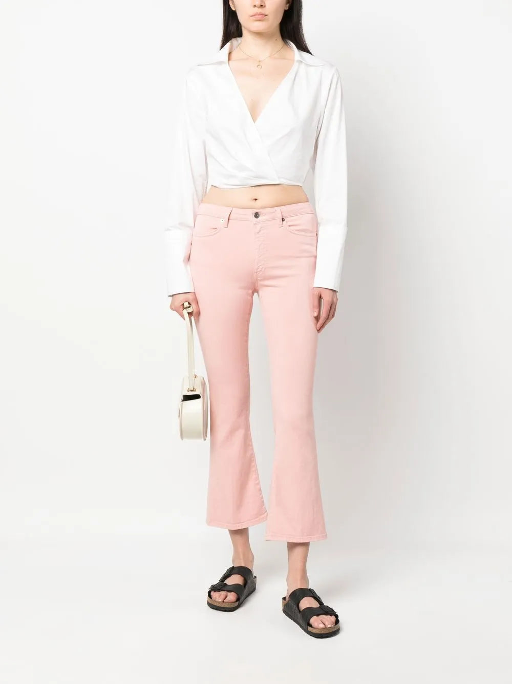 Low-Rise Flared Trousers