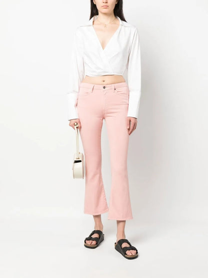 Low-Rise Flared Trousers