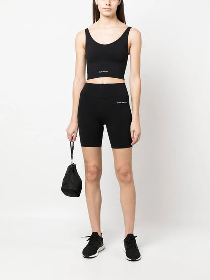 Logo-Print Cropped Top
