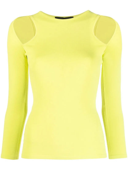 Shoulder Cut-Out Knit Top
