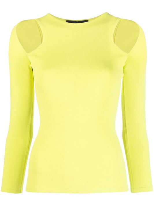 Shoulder Cut-Out Knit Top
