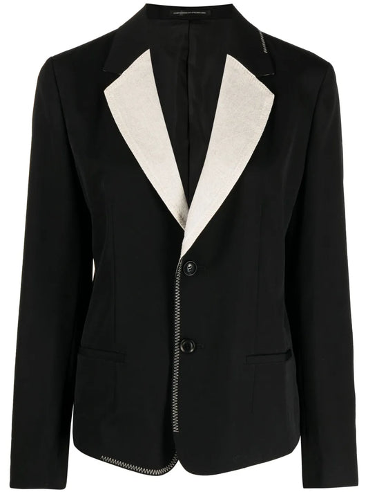 Single-Breasted Wool Blazer