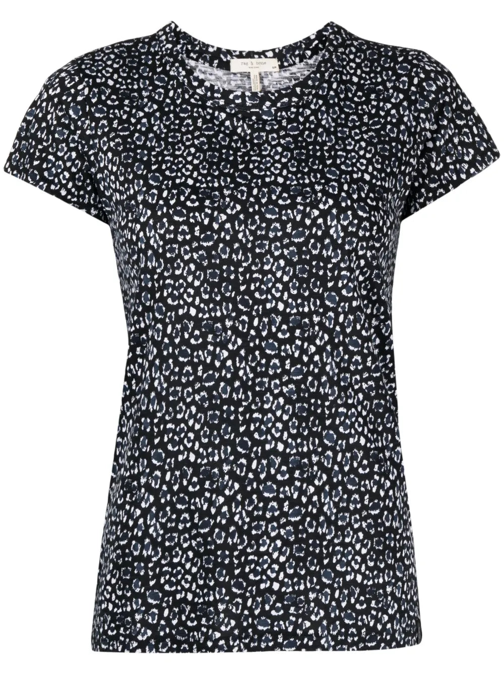 Leopard-Print Short-Sleeved T-Shirt