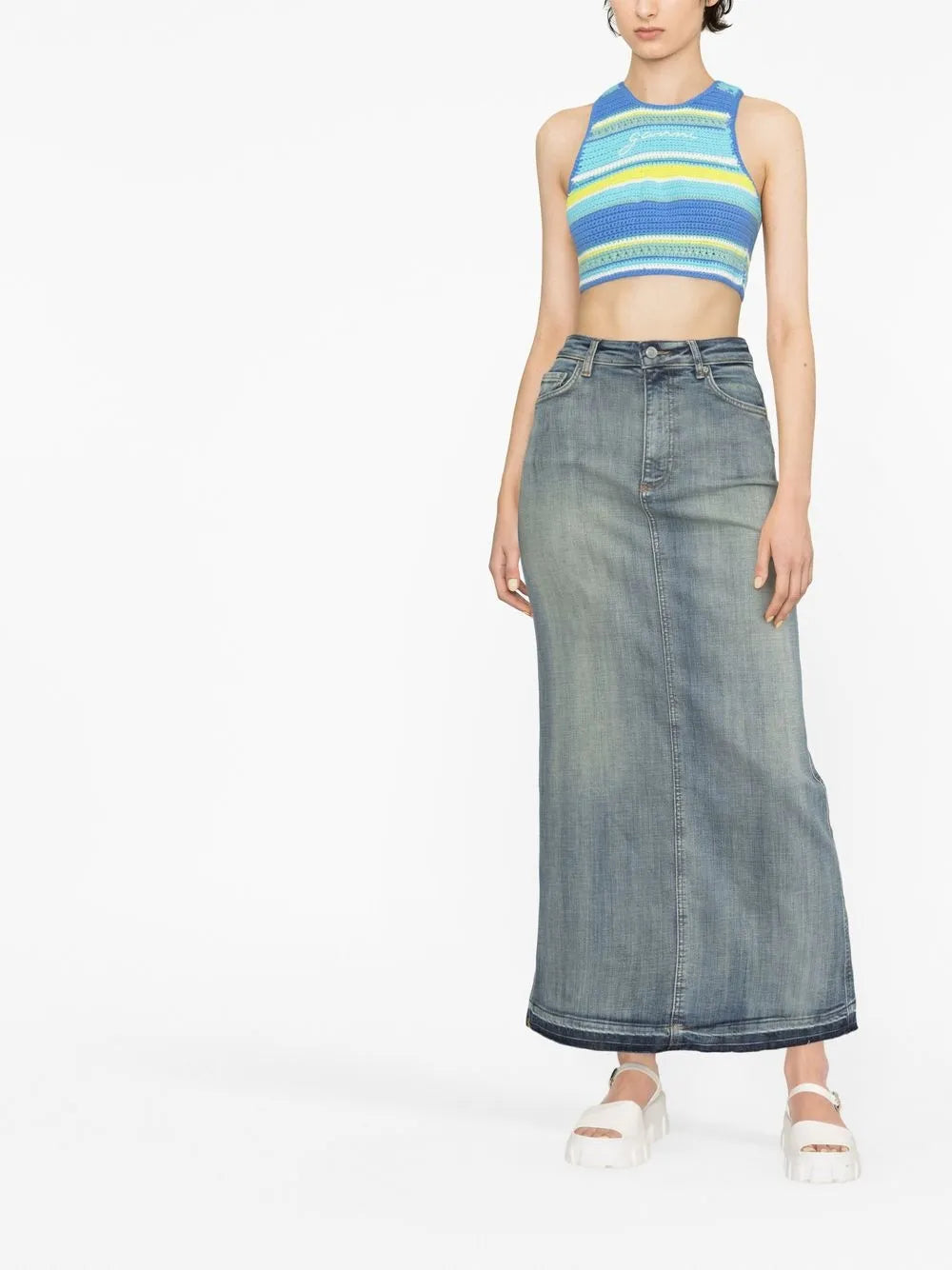 Denim Maxi Skirt