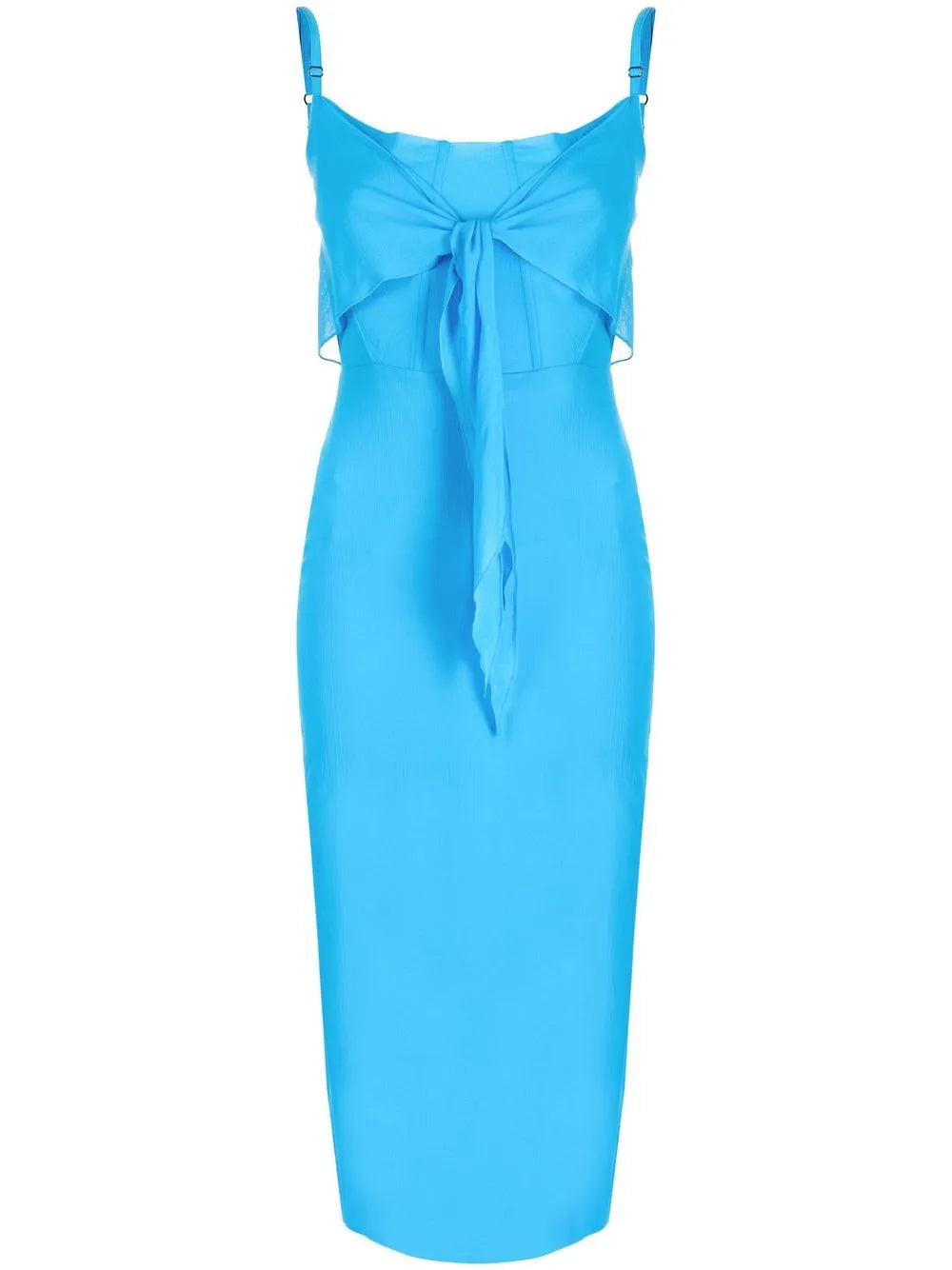 Tie-Detail Midi Dress