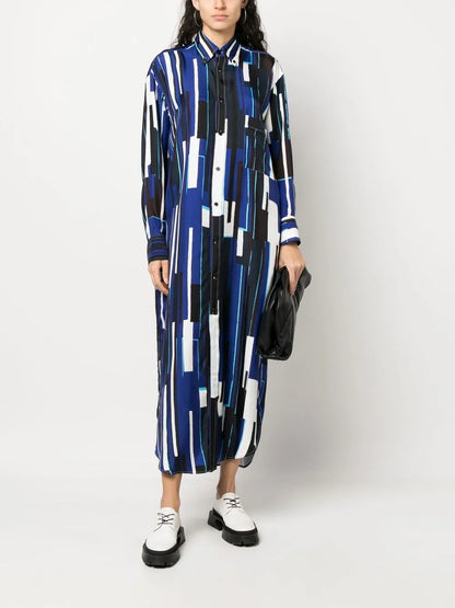 Long-Sleeve Shirt Dress