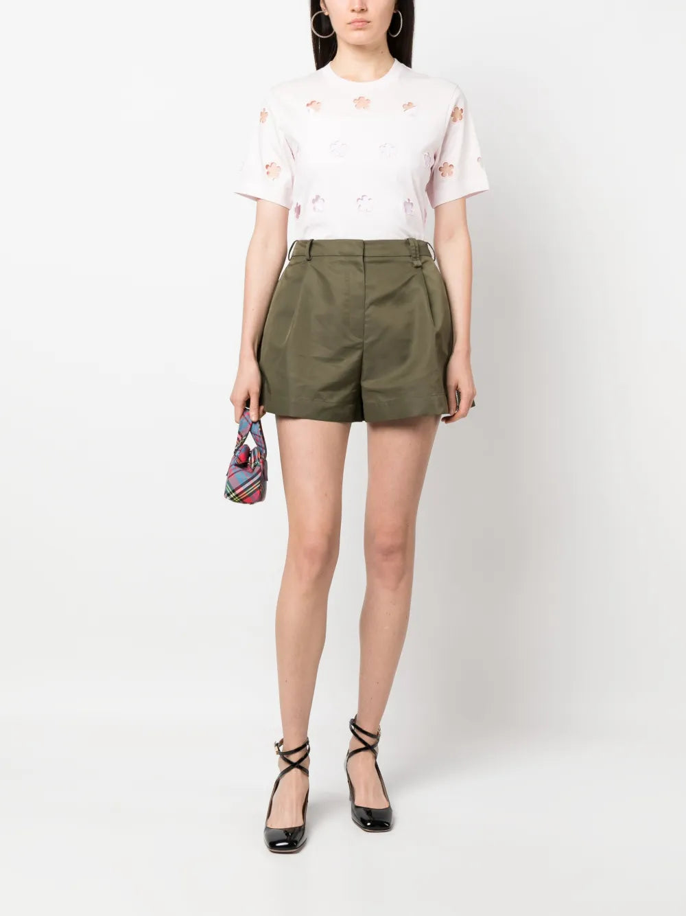 Side-Zip Satin Shorts
