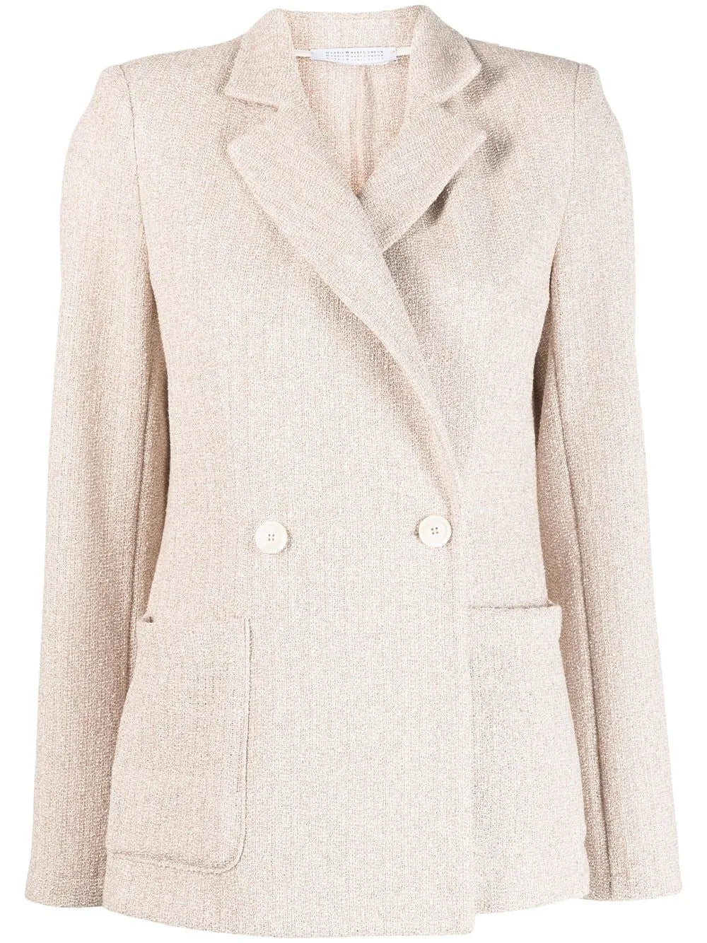 Double-Breasted Button Blazer