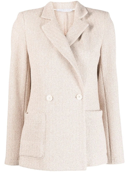 Double-Breasted Button Blazer