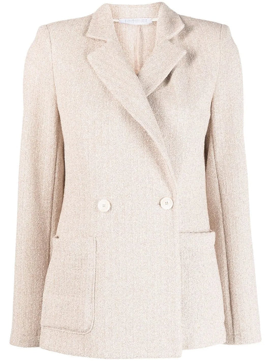 Double-Breasted Button Blazer
