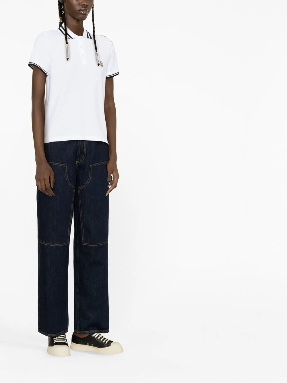 Stripe-Trim Polo Shirt